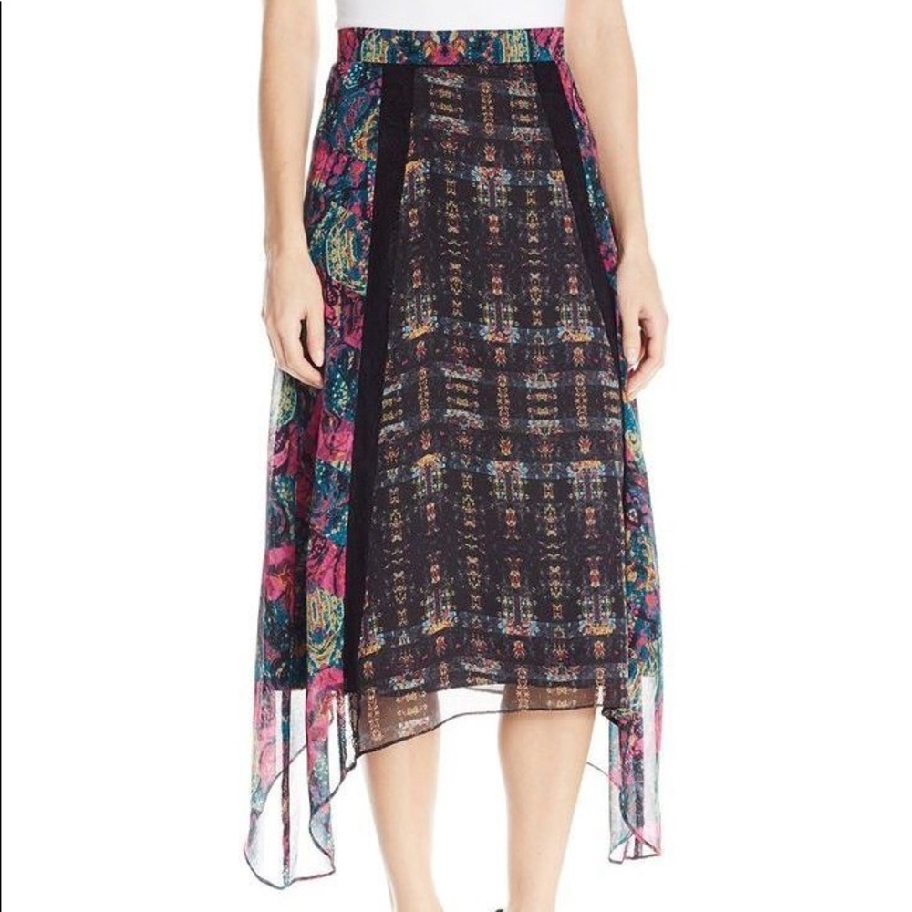 BCBGeneration Multi Color Maxi Skirt